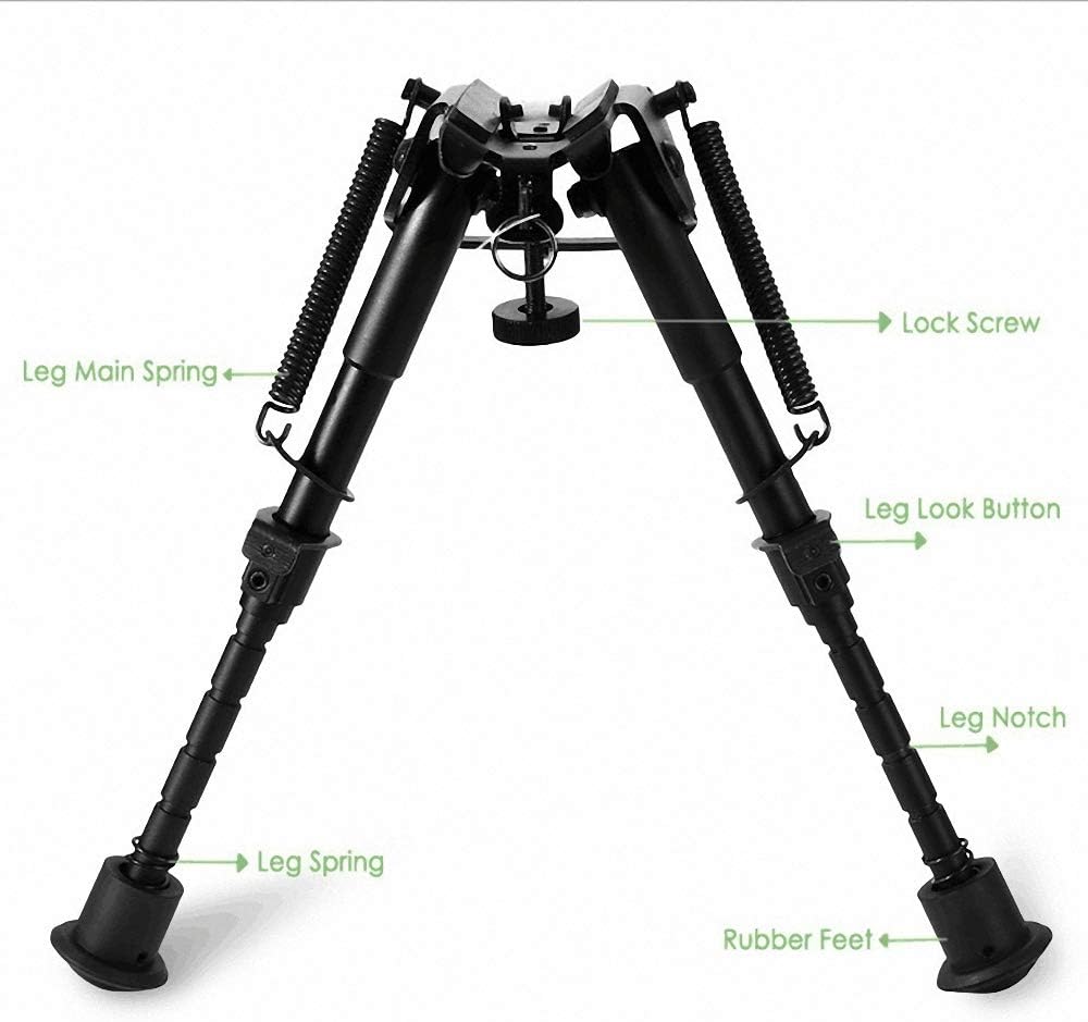 Τηλεσκοπικό Δίποδο για Αεροβόλο Τουφέκι 15,2-22,5cm με Ανασυρόμενο Πλαίσιο Στήριξης Ελατηρίου 20 mm Τηλεσκοπικό Δίποδο για Αεροβόλο Τουφέκι 15,2-22,5cm με Ανασυρόμενο Πλαίσιο Στήριξης Ελατηρίου 20 mm