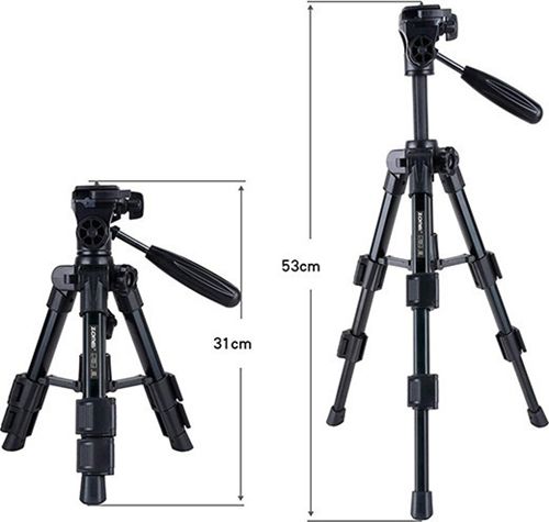 Τηλεσκοπικό Φορητό Τρίποδο για Φωτογραφικές Μηχανές και Ψηφιακά Βίντεο Μαύρο Τηλεσκοπικό Φορητό Τρίποδο για Φωτογραφικές Μηχανές και Ψηφιακά Βίντεο Μαύρο