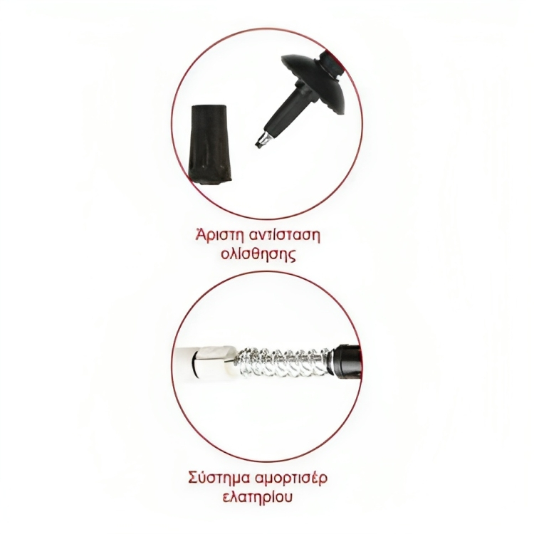 Αναδιπλούμενο Μπαστούνι Πεζοπορίας Ορειβασίας - Αντικραδασμικό με Ρυθμιζόμενο Λουρί Καρπού - 68-135 cm Αναδιπλούμενο Μπαστούνι Πεζοπορίας Ορειβασίας - Αντικραδασμικό με Ρυθμιζόμενο Λουρί Καρπού - 68-135 cm