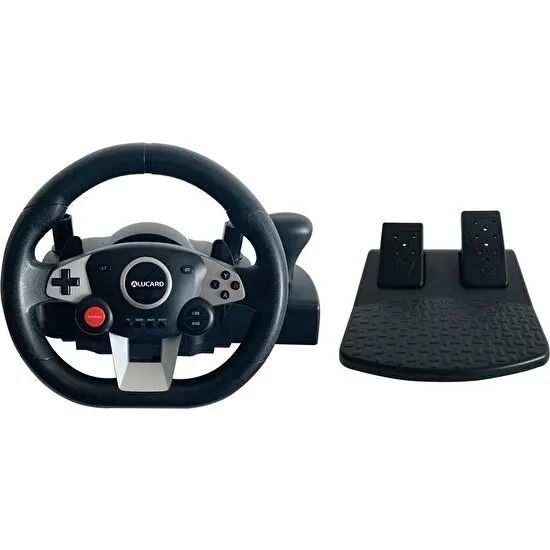 Τιμόνι παιχνιδιού - Τιμονιέρα με Κινητήρα Δόνησης με Μοχλό Ταχυτήτων και Πετάλια - Alucard για PC / PS3 / PS4 / Switch / XBOX 360 / XBOX One Τιμόνι παιχνιδιού - Τιμονιέρα με Κινητήρα Δόνησης με Μοχλό Ταχυτήτων και Πετάλια - Alucard για PC / PS3 / PS4 / Switch / XBOX 360 / XBOX One