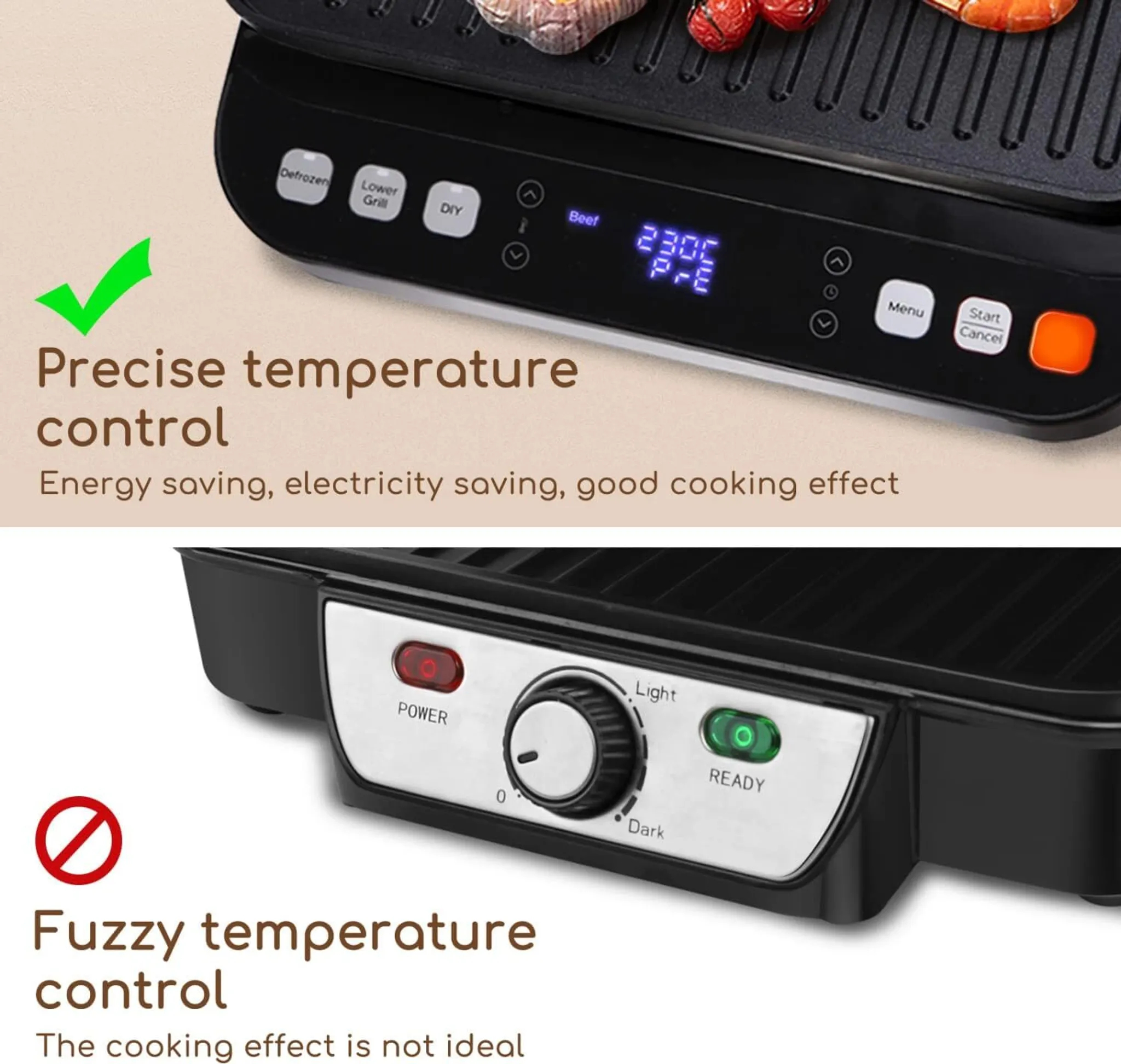 Τοστιέρα - Γκριλιέρα 2000W με Αποσπώμενες Πλάκες, Οθόνη & Ψηφιακό Πάνελ Ρυθμίσεων - Aigostar Τοστιέρα - Γκριλιέρα 2000W με Αποσπώμενες Πλάκες, Οθόνη & Ψηφιακό Πάνελ Ρυθμίσεων - Aigostar