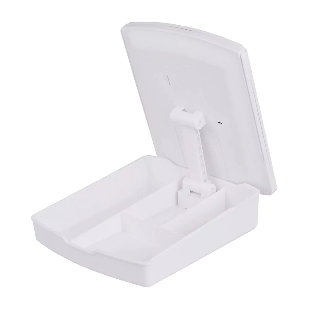 Τριπλός Καθρέφτης Μπαταρίας 5x Μεγέθυνσης με Φωτισμό LED και Αποθηκευτικό Χώρο Make-Up – Λευκό Τριπλός Καθρέφτης Μπαταρίας 5x Μεγέθυνσης με Φωτισμό LED και Αποθηκευτικό Χώρο Make-Up – Λευκό