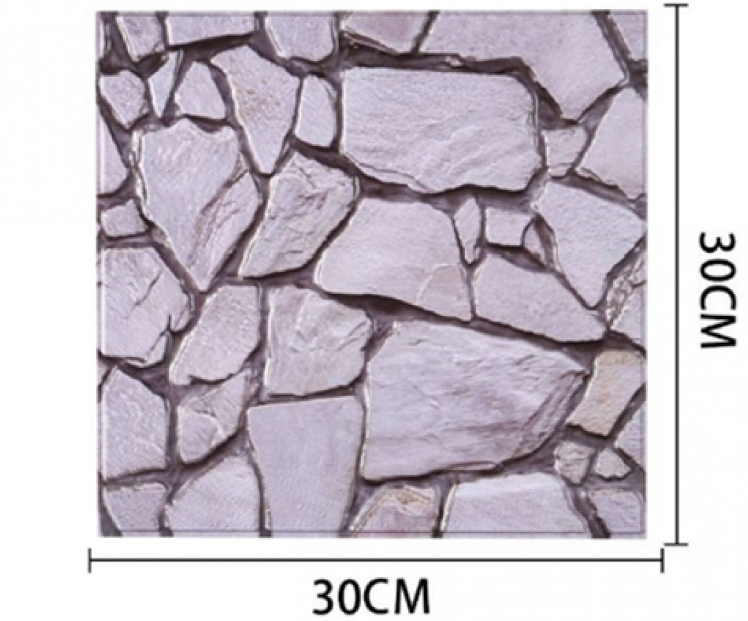 Τρισδιάστατα Αυτοκόλλητα Τοίχου - Ανάγλυφη Ταπετσαρία Πέτρα 12 Τεμάχια 30cm x 30cm - 3D Foam Wall Sticker Τρισδιάστατα Αυτοκόλλητα Τοίχου - Ανάγλυφη Ταπετσαρία Πέτρα 12 Τεμάχια 30cm x 30cm - 3D Foam Wall Sticker