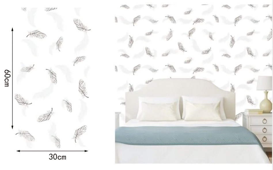 Τρισδιάστατο Ανάγλυφο Αυτοκόλλητο - Ταπετσαρία Τοίχου Λευκή με Φύλλα - 60x30 εκ Τρισδιάστατο Ανάγλυφο Αυτοκόλλητο - Ταπετσαρία Τοίχου Λευκή με Φύλλα - 60x30 εκ