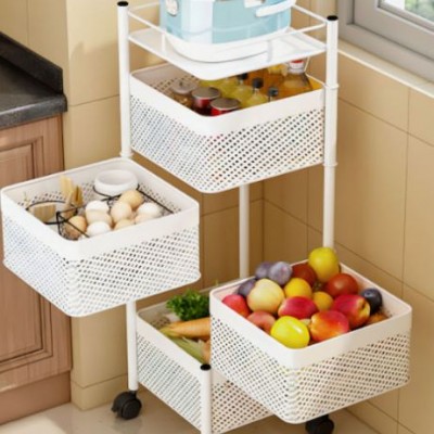 Τρόλεϊ Κουζίνας Μεταλλικό 4 Θέσεων Με 1 Ράφι 27x27x78,5cm Τρόλεϊ Κουζίνας Μεταλλικό 4 Θέσεων Με 1 Ράφι 27x27x78,5cm