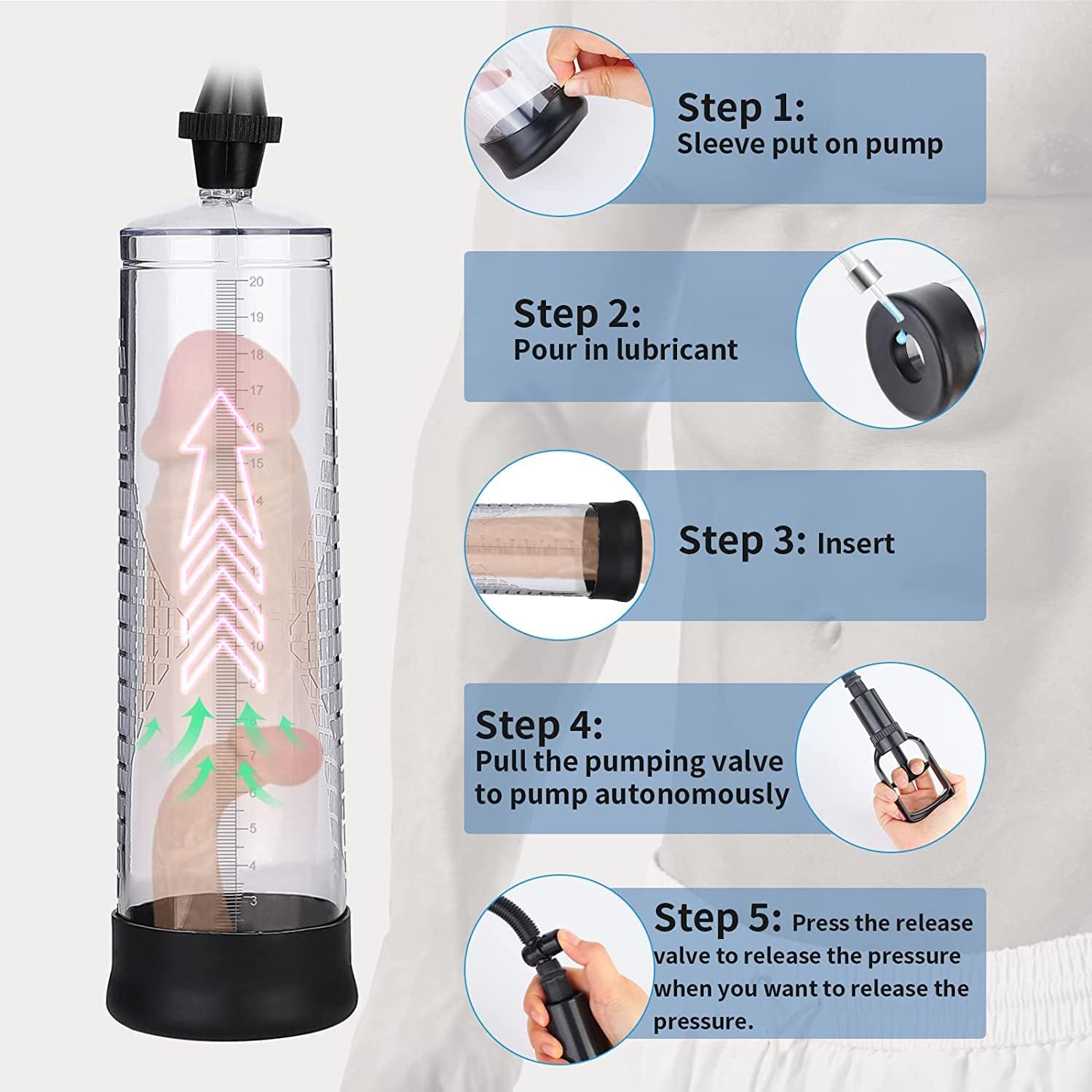 Τρόμπα Επιμήκυνσης Πέους - Αεραντλία Αναρρόφησης με Σκανδάλη Τρόμπα Επιμήκυνσης Πέους - Αεραντλία Αναρρόφησης με Σκανδάλη