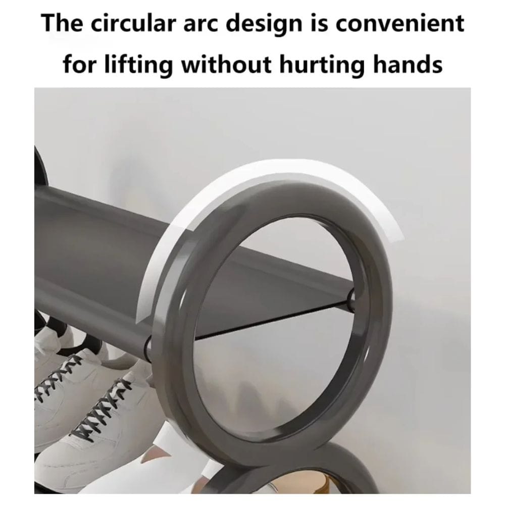 Τροχηλάτη Παπουτσοθήκη 3 Επιπέδων από Μέταλλο και Πλαστικό - 57cm Μαύρη Τροχηλάτη Παπουτσοθήκη 3 Επιπέδων από Μέταλλο και Πλαστικό - 57cm Μαύρη