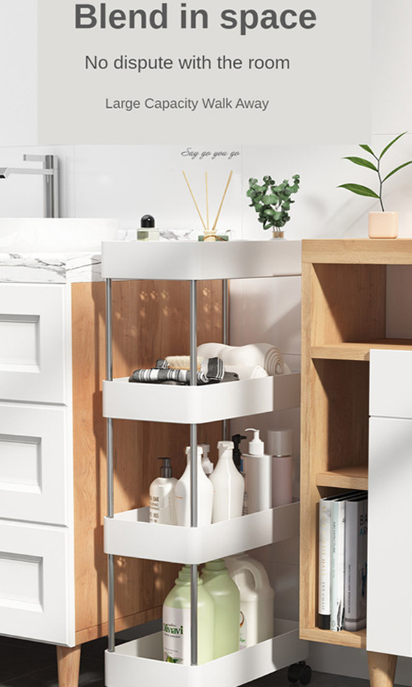 Τροχήλατη Ραφιέρα - Καρότσι Τεσσάρων Επιπέδων με 4 Καλάθια & Ροδάκια - Τρόλεϊ Οργάνωσης, Διακόσμησης 80x40x12.5cm - Λευκό Τροχήλατη Ραφιέρα - Καρότσι Τεσσάρων Επιπέδων με 4 Καλάθια & Ροδάκια - Τρόλεϊ Οργάνωσης, Διακόσμησης 80x40x12.5cm - Λευκό