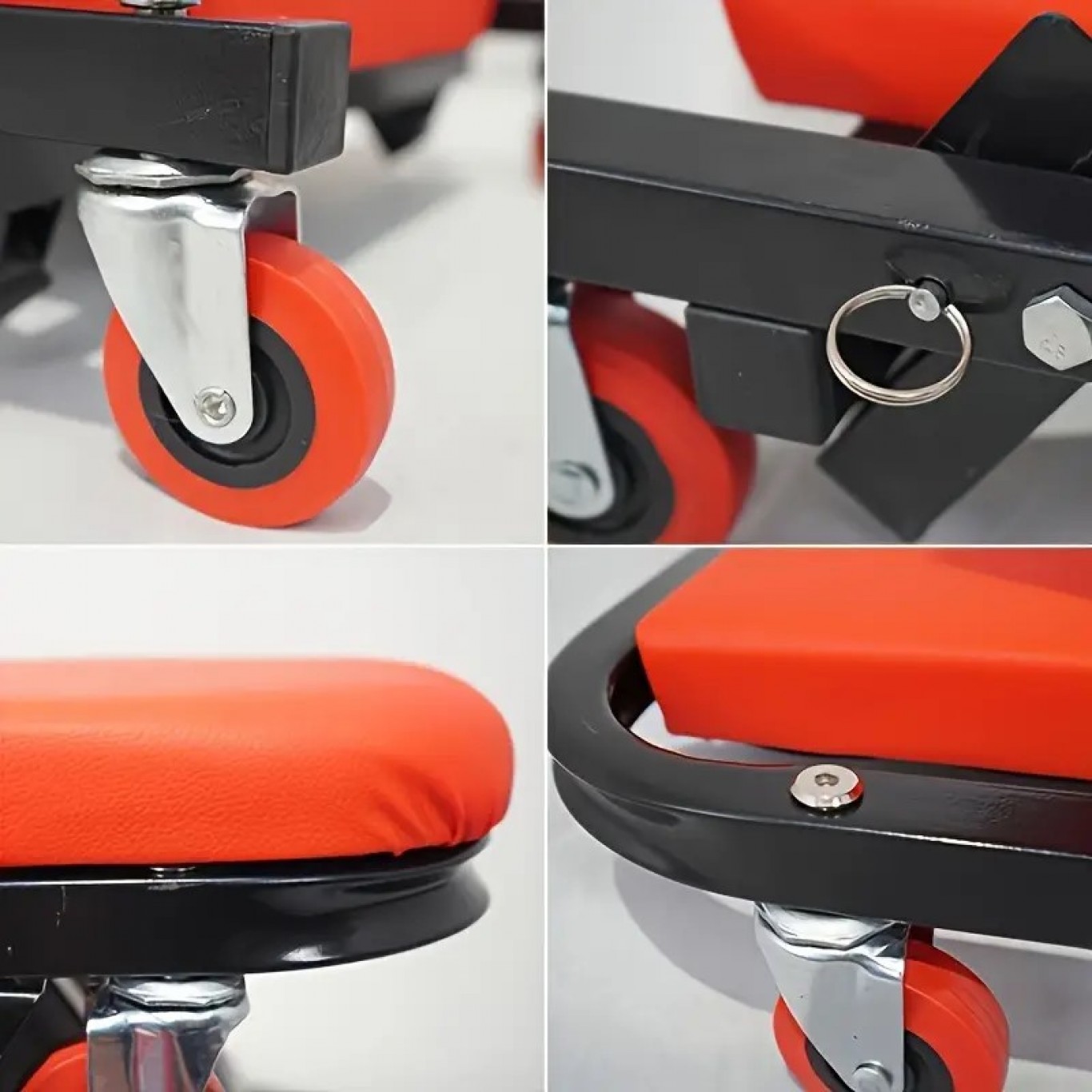 Τροχήλατο Αναδιπλούμενο Σκαμπό - Ξαπλώστρα Εργασίας 2 σε 1 με Ροδάκια 360° Τροχήλατο Αναδιπλούμενο Σκαμπό - Ξαπλώστρα Εργασίας 2 σε 1 με Ροδάκια 360°