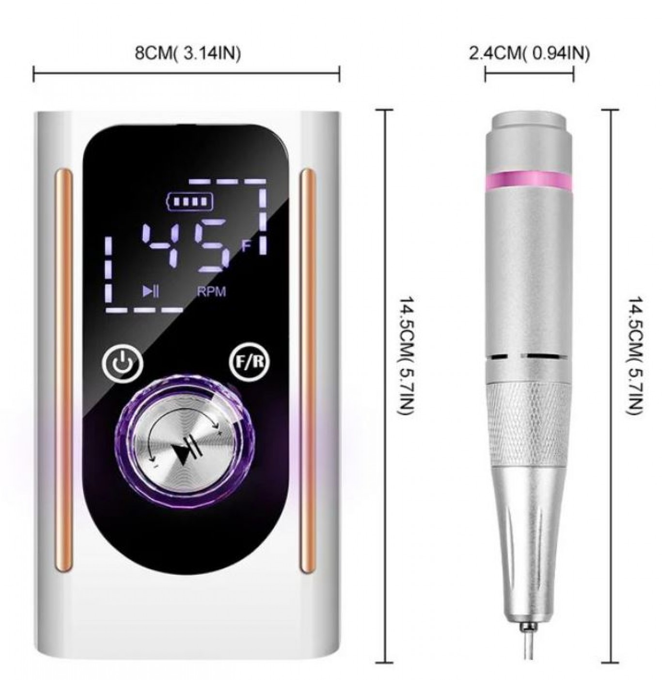 Τροχός Νυχιών 35.000 RPM Επαγγελματικό Nail Drill Machine Τροχός Νυχιών 35.000 RPM Επαγγελματικό Nail Drill Machine