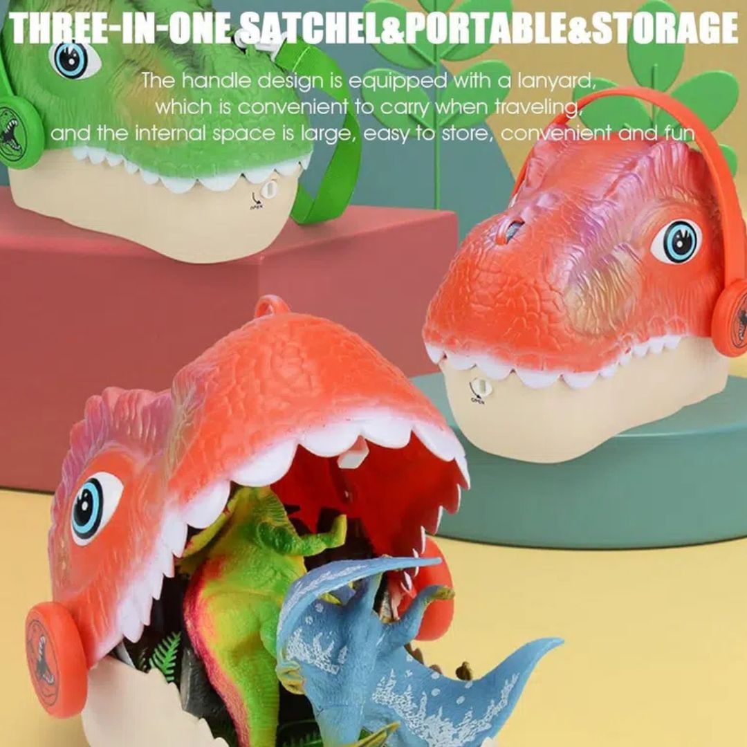 Τσάντα Αποθήκευσης σε Σχήμα Δεινόσαυρου με 16 Παιχνίδια Τσάντα Αποθήκευσης σε Σχήμα Δεινόσαυρου με 16 Παιχνίδια