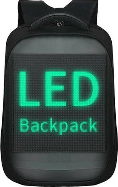 Τσάντα Πλάτης - Σακίδιο με Smart LED Animation Οθόνη και Εφαρμογή Κινητού για Φορητό Υπολογιστή 15,6