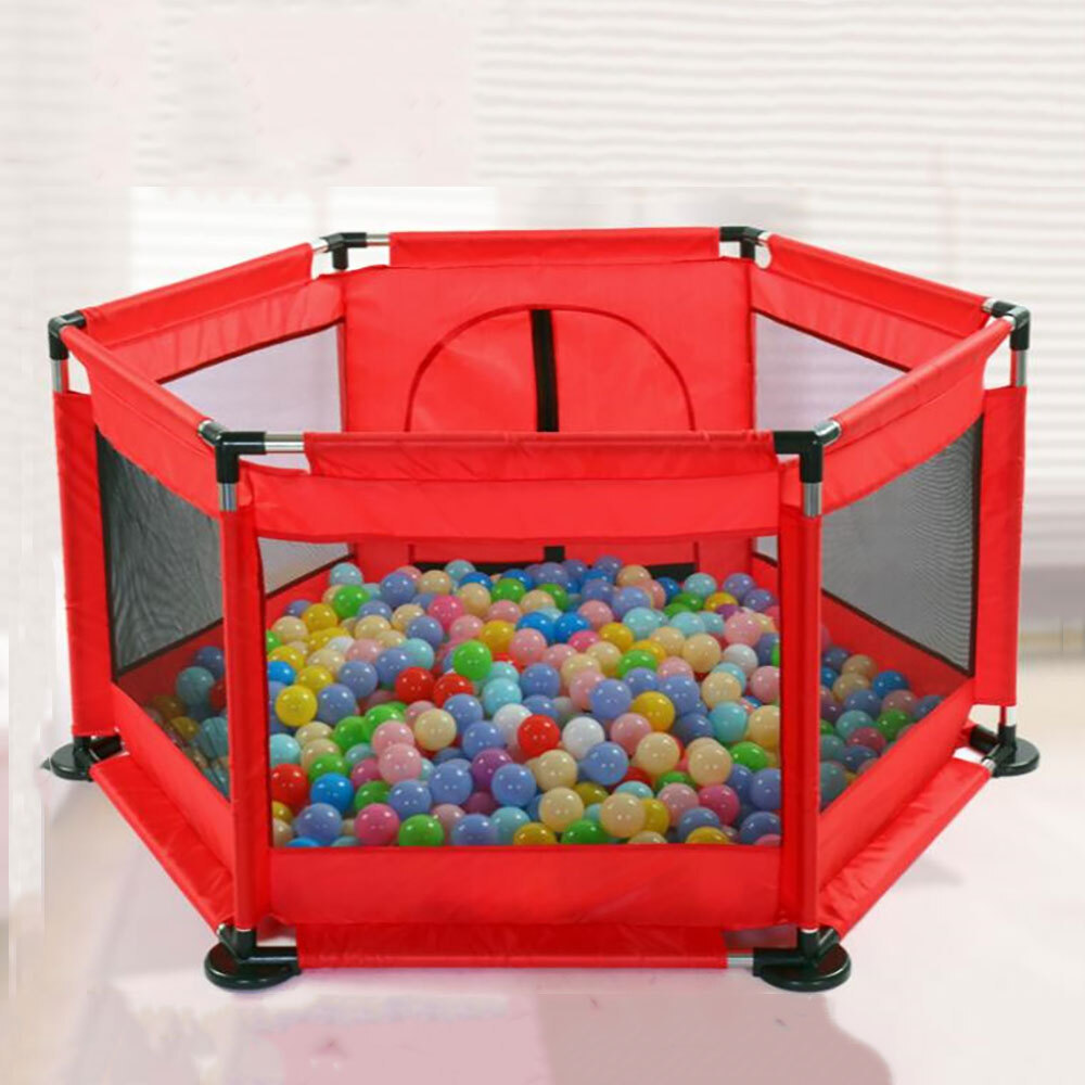 Υφασμάτινη Παιδική Πισίνα με Πολύχρωμες Μπάλες από Μεταλλικό Σκελετό Εξάγωνη 140x140x65εκ Υφασμάτινη Παιδική Πισίνα με Πολύχρωμες Μπάλες από Μεταλλικό Σκελετό Εξάγωνη 140x140x65εκ