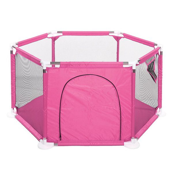 Υφασμάτινη Παιδική Πισίνα με Πολύχρωμες Μπάλες από Μεταλλικό Σκελετό Εξάγωνη 140x140x65εκ Υφασμάτινη Παιδική Πισίνα με Πολύχρωμες Μπάλες από Μεταλλικό Σκελετό Εξάγωνη 140x140x65εκ