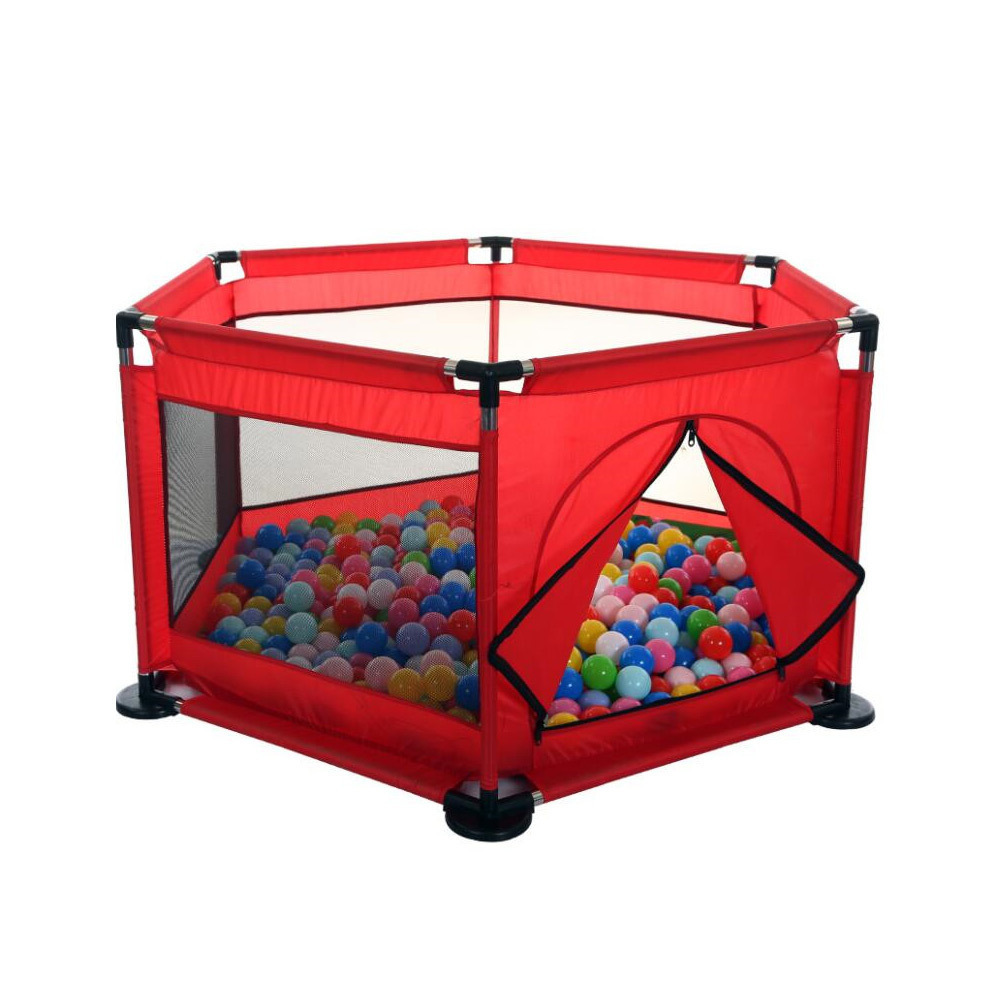 Υφασμάτινη Παιδική Πισίνα με Πολύχρωμες Μπάλες από Μεταλλικό Σκελετό Εξάγωνη 140x140x65εκ Υφασμάτινη Παιδική Πισίνα με Πολύχρωμες Μπάλες από Μεταλλικό Σκελετό Εξάγωνη 140x140x65εκ