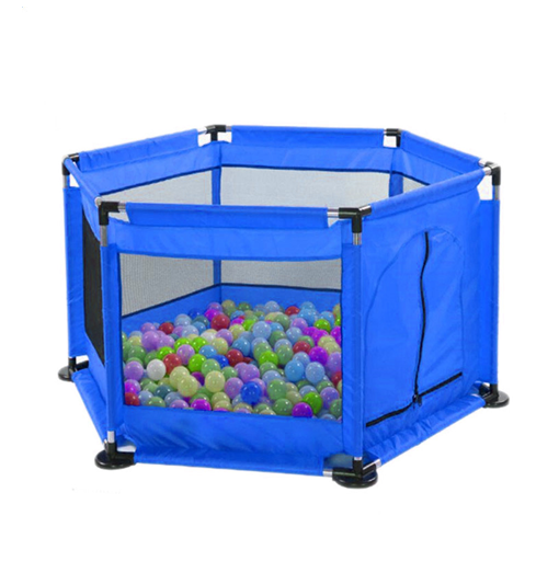 Υφασμάτινη Παιδική Πισίνα με Πολύχρωμες Μπάλες από Μεταλλικό Σκελετό Εξάγωνη 140x140x65εκ Υφασμάτινη Παιδική Πισίνα με Πολύχρωμες Μπάλες από Μεταλλικό Σκελετό Εξάγωνη 140x140x65εκ