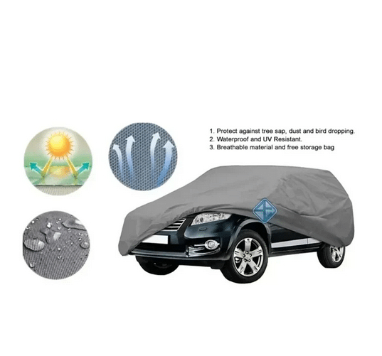 Υφασμάτινη Προστατευτική Κουκούλα Αυτοκινήτου Universal Αδιάβροχη με Φιλμ Αλουμινίου 400 x 160 x 120cm - Carsun Υφασμάτινη Προστατευτική Κουκούλα Αυτοκινήτου Universal Αδιάβροχη με Φιλμ Αλουμινίου 400 x 160 x 120cm - Carsun