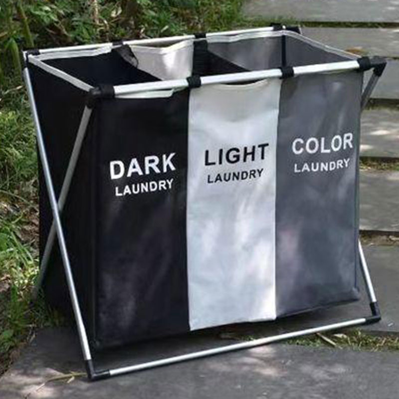 Υφασμάτινο Καλάθι Διαχωρισμού Απλύτων 3 Θέσεων Υφασμάτινο Καλάθι Διαχωρισμού Απλύτων 3 Θέσεων