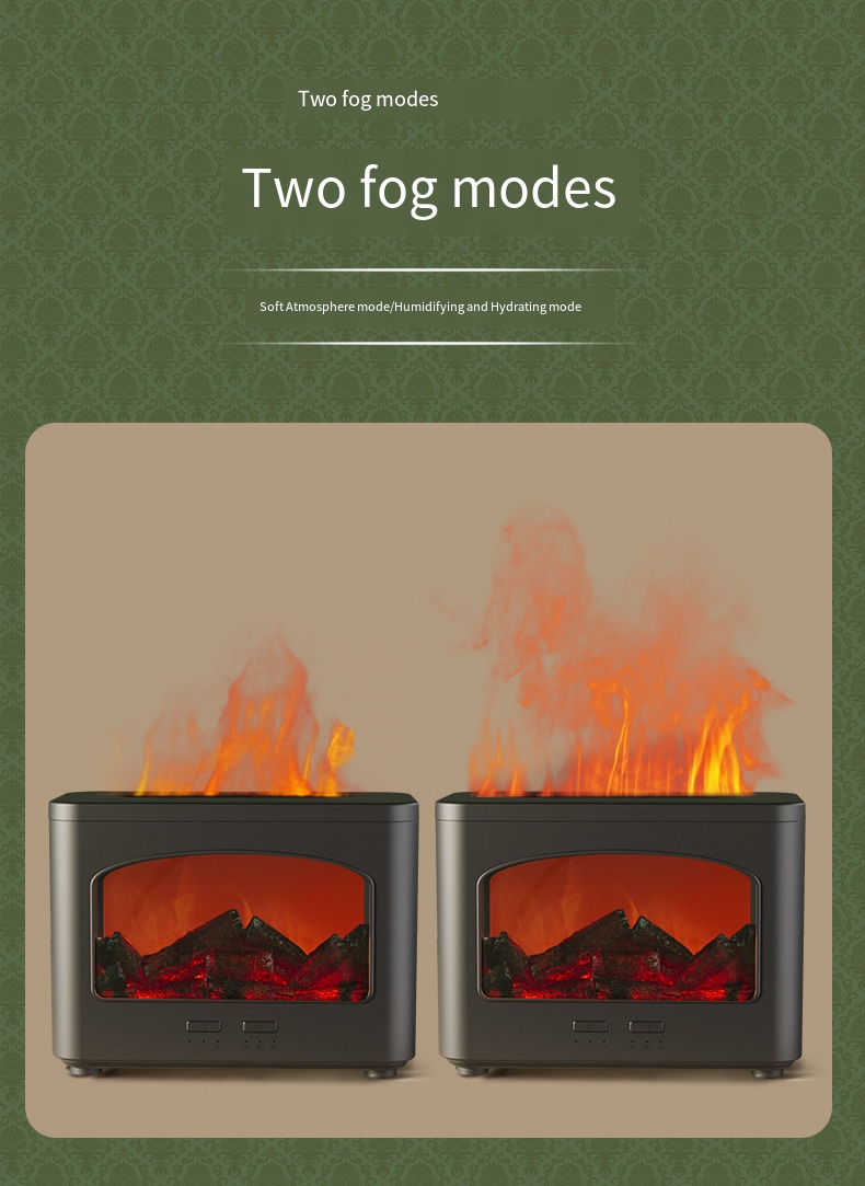 Υγραντήρας Υπερήχων & Αρωματοθεραπείας με Εφέ Φλόγας Τζακιού Χωρητικότητας 240mL Υγραντήρας Υπερήχων & Αρωματοθεραπείας με Εφέ Φλόγας Τζακιού Χωρητικότητας 240mL