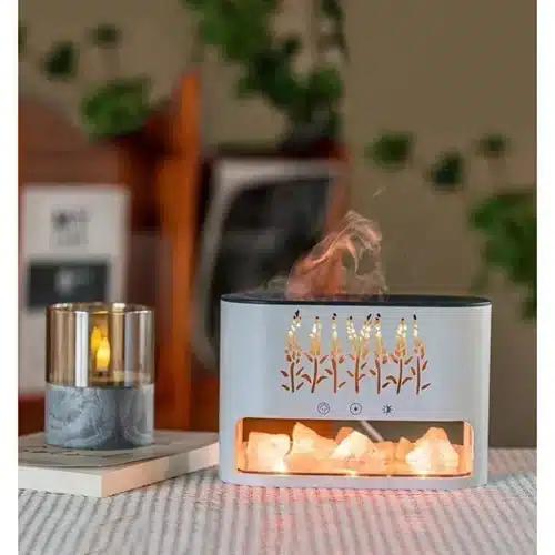 Υγραντήρας Υπερήχων και Συσκευή Αρωματοθεραπείας 250ml USB με LED Φωτισμό Εφέ Λουλουδιών και Κρυσταλλικό Αλάτι - Aroma Diffuser Υγραντήρας Υπερήχων και Συσκευή Αρωματοθεραπείας 250ml USB με LED Φωτισμό Εφέ Λουλουδιών και Κρυσταλλικό Αλάτι - Aroma Diffuser