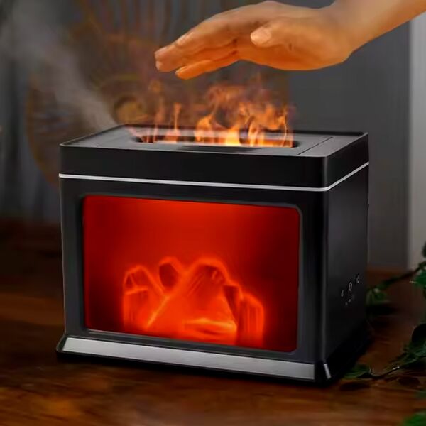 Υγραντήρας Υπερήχων & Συσκευή Αρωματοθεραπείας 300ml USB με LED Φωτισμό Εφέ Φλόγας Τζακιού - Aroma Diffuser Μαύρο Υγραντήρας Υπερήχων & Συσκευή Αρωματοθεραπείας 300ml USB με LED Φωτισμό Εφέ Φλόγας Τζακιού - Aroma Diffuser Μαύρο