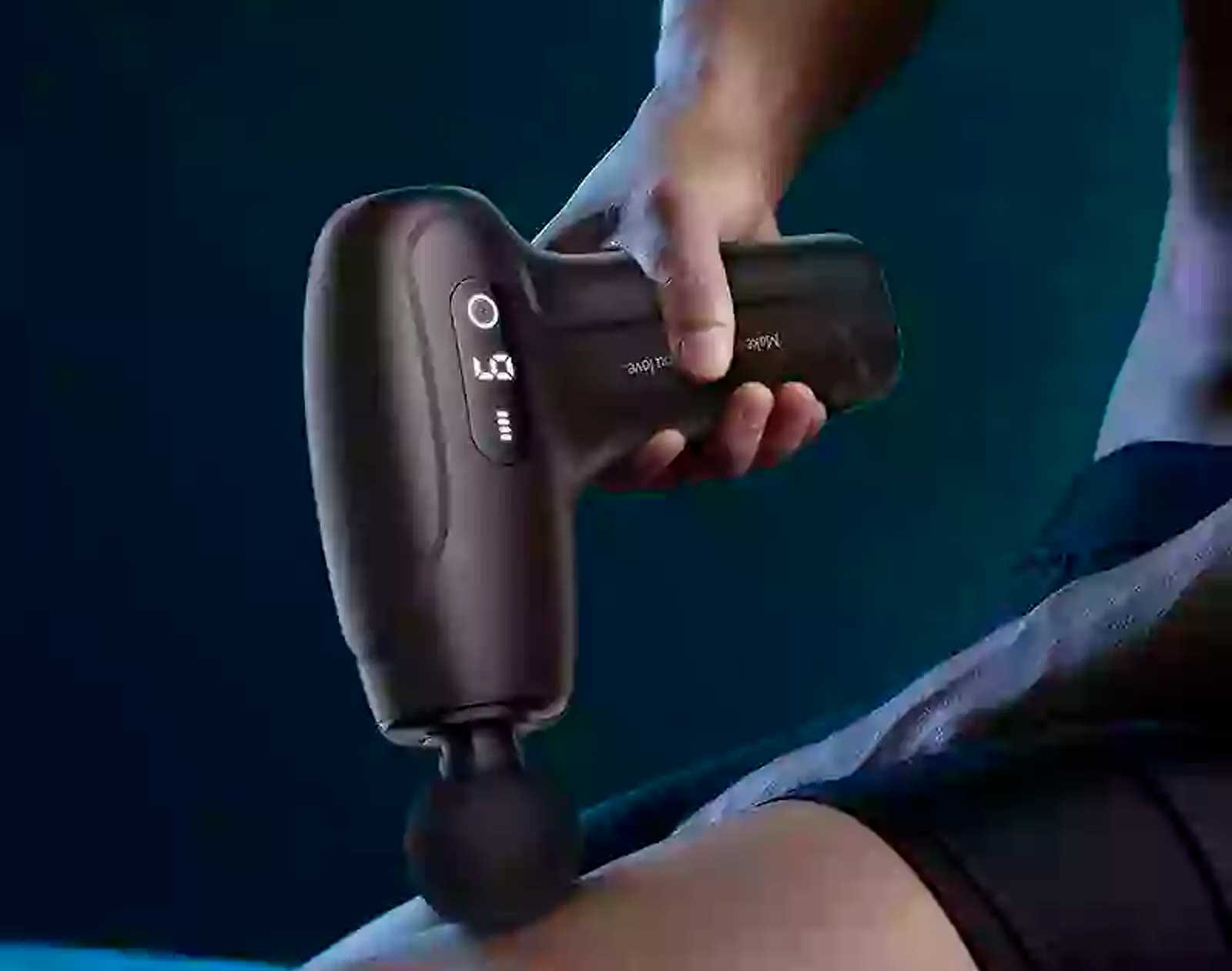 Ultra Mini Επαναφορτιζόμενη Συσκευή Μασάζ για το Σώμα & τα Πόδια με 4 Κεφαλές - HOCO Ultra Mini Επαναφορτιζόμενη Συσκευή Μασάζ για το Σώμα & τα Πόδια με 4 Κεφαλές - HOCO