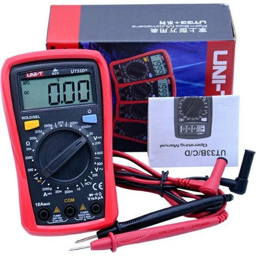 Uni-T Ψηφιακό Πολύμετρο με Μέτρηση AC / DC Αντίστασης & LCD Οθόνη Uni-T Ψηφιακό Πολύμετρο με Μέτρηση AC / DC Αντίστασης & LCD Οθόνη