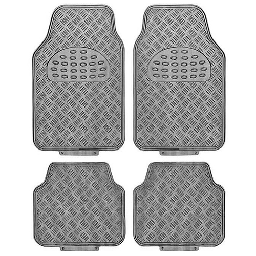 Universal Αντιολισθητικά Λαστιχένια Πατάκια Αυτοκινήτου Μπροστινά & Πίσω Σετ 4 Τεμαχίων Γκρι Universal Αντιολισθητικά Λαστιχένια Πατάκια Αυτοκινήτου Μπροστινά & Πίσω Σετ 4 Τεμαχίων Γκρι