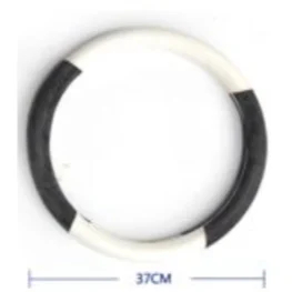 Universal Αντιολισθητικό Κάλυμμα Τιμονιού Suede 37cm - Άσπρο-Μαύρο Universal Αντιολισθητικό Κάλυμμα Τιμονιού Suede 37cm - Άσπρο-Μαύρο