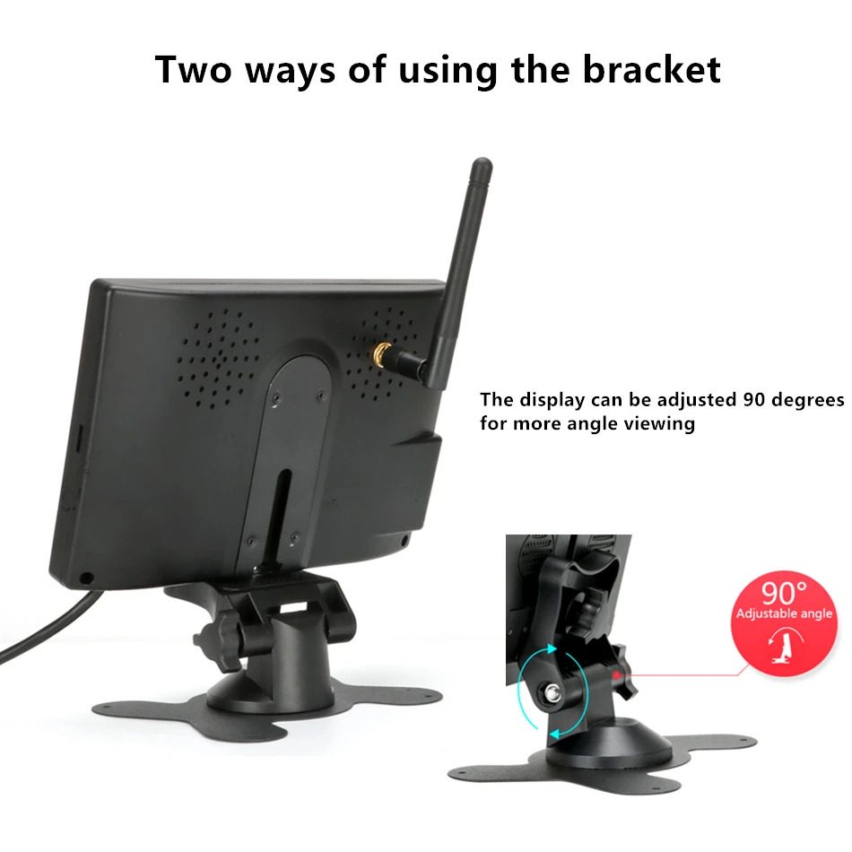 Universal Ασύρματη Κάμερα Οπισθοπορείας Οχημάτων με Οθόνη 7 Ιντσών Universal Ασύρματη Κάμερα Οπισθοπορείας Οχημάτων με Οθόνη 7 Ιντσών