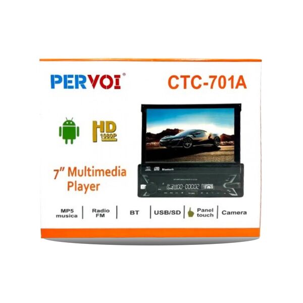 Universal Ηχοσύστημα Αυτοκινήτου 1DIN με Οθόνη Αφής 7 Ιντσών - PerVoi CTC 701A Universal Ηχοσύστημα Αυτοκινήτου 1DIN με Οθόνη Αφής 7 Ιντσών - PerVoi CTC 701A