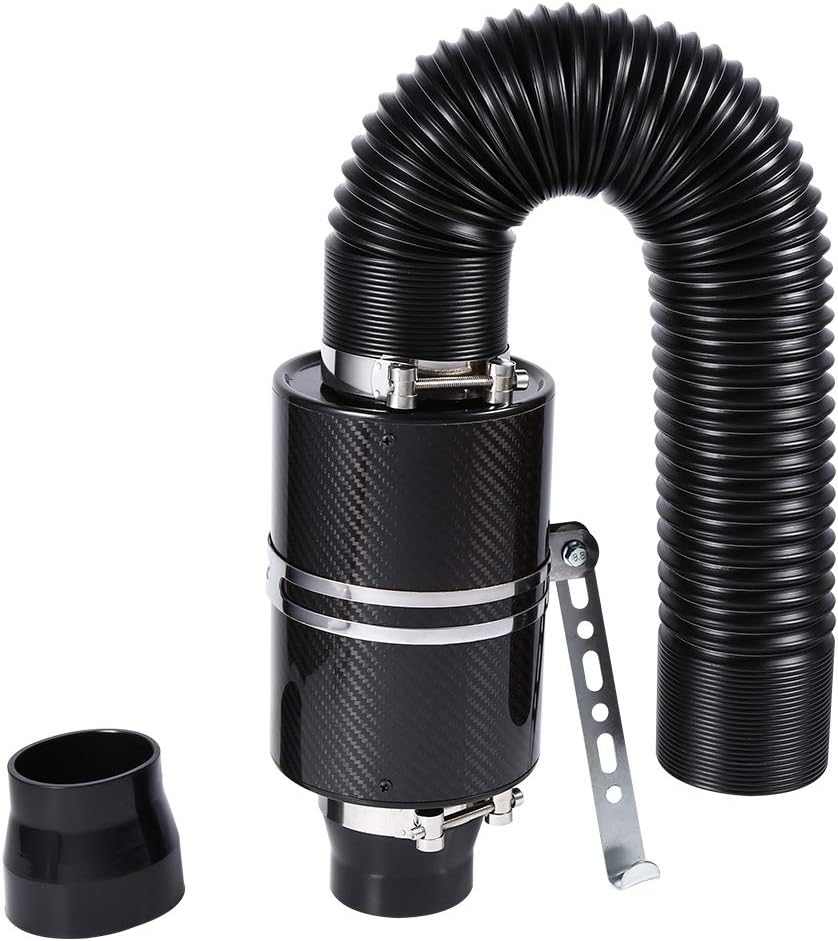 Universal Κιτ Εισαγωγής Αέρα Βαρελάκι Αυτοκινήτου Carbon Μαύρο Universal Κιτ Εισαγωγής Αέρα Βαρελάκι Αυτοκινήτου Carbon Μαύρο