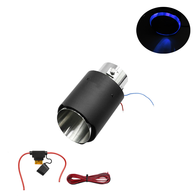 Universal LED Φωτιζόμενο Διακοσμητικό Τελικό - Μπούκα Εξάτμισης Αυτοκινήτου από Ατσάλι 60 - 63mm Μαύρο Universal LED Φωτιζόμενο Διακοσμητικό Τελικό - Μπούκα Εξάτμισης Αυτοκινήτου από Ατσάλι 60 - 63mm Μαύρο