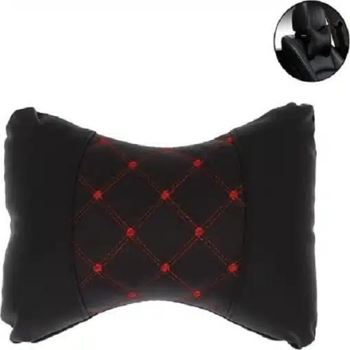 Universal Μαξιλάρι Αυχένα για το Κάθισμα του Αυτοκινήτου από PU Δέρμα σε Μαύρο Universal Μαξιλάρι Αυχένα για το Κάθισμα του Αυτοκινήτου από PU Δέρμα σε Μαύρο
