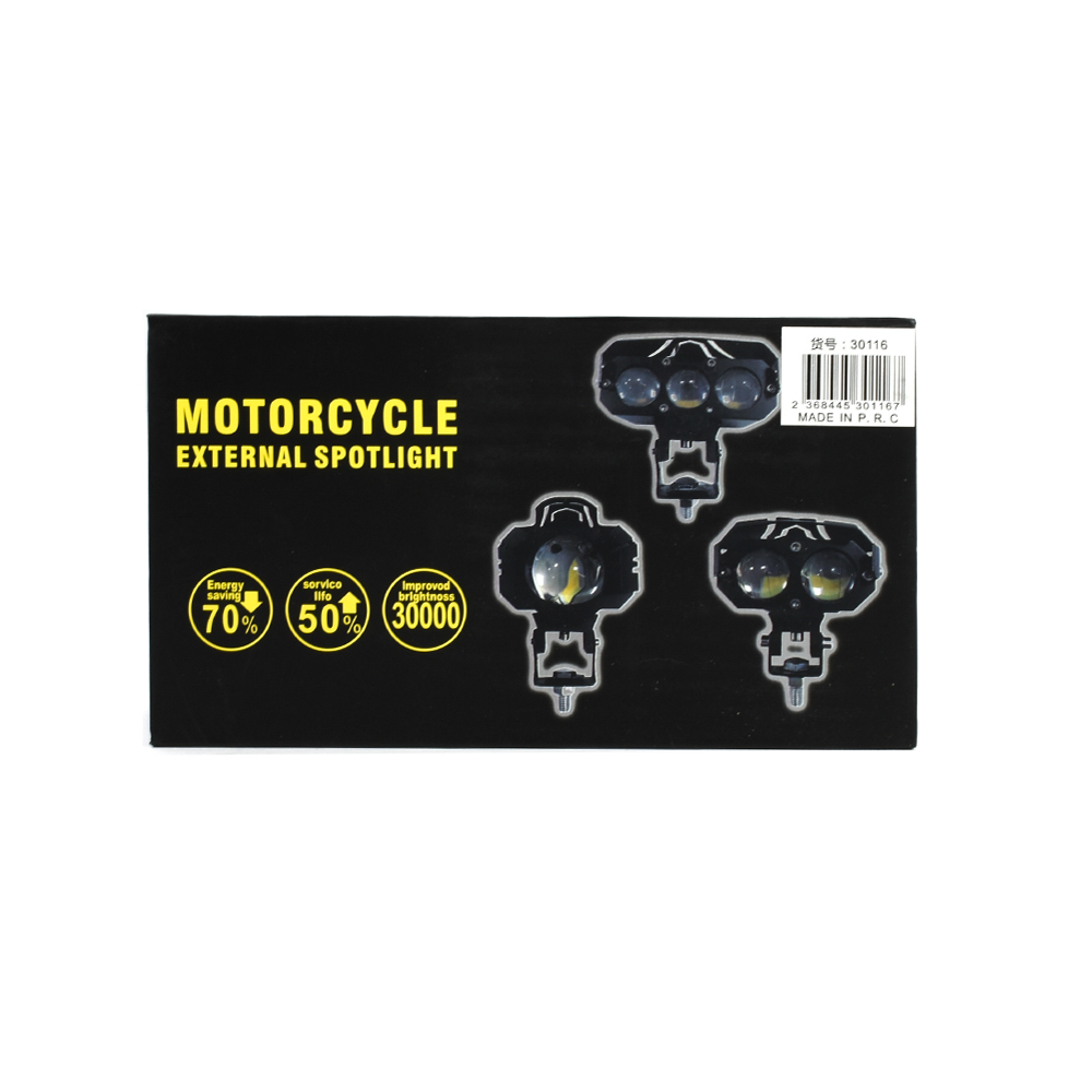 Universal Προβολάκια Μοτοσυκλέτας από Αλουμίνιο 30W 4500LM με Αδιάβροχη Προστασία IP67 2τμχ Universal Προβολάκια Μοτοσυκλέτας από Αλουμίνιο 30W 4500LM με Αδιάβροχη Προστασία IP67 2τμχ