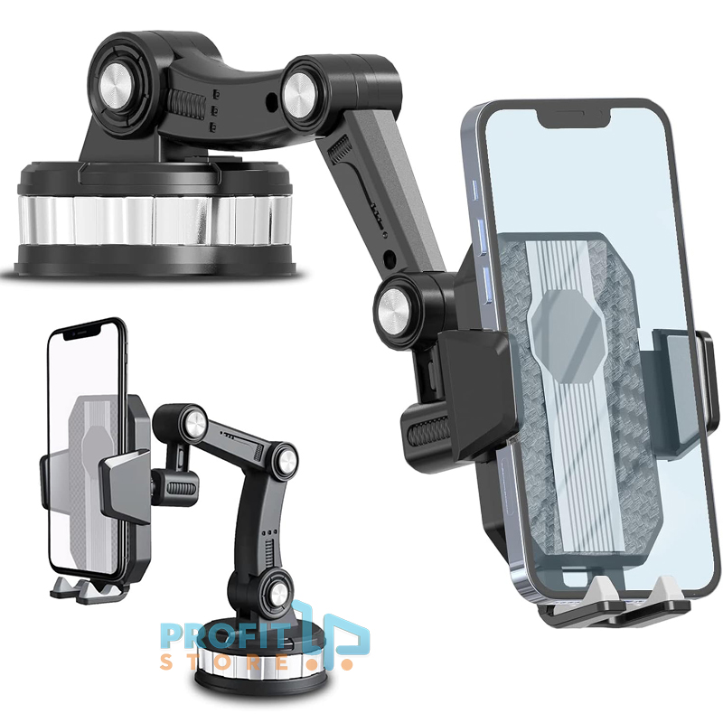 Universal Στιβαρή Βάση Κινητού Moxom 360° με Βεντούζα για Αυτοκίνητο Universal Στιβαρή Βάση Κινητού Moxom 360° με Βεντούζα για Αυτοκίνητο