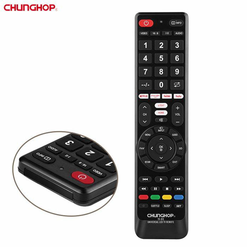 Universal Τηλεχειριστήριο Τηλεόρασης Chunghop Universal Τηλεχειριστήριο Τηλεόρασης Chunghop