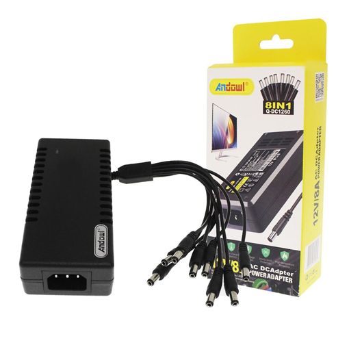 Universal Tροφοδοτικό 12V 8A με 8 Bύσματα Andowl Universal Tροφοδοτικό 12V 8A με 8 Bύσματα Andowl