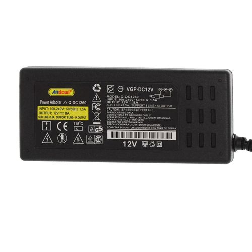 Universal Tροφοδοτικό 12V 8A με 8 Bύσματα Andowl Universal Tροφοδοτικό 12V 8A με 8 Bύσματα Andowl