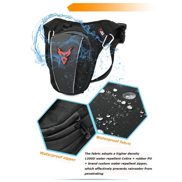 Υπερανθεκτικό Πολυμορφικό Τσαντάκι Ποδιού - Πλάτης - Ώμου για Μηχανή - Motocentric Υπερανθεκτικό Πολυμορφικό Τσαντάκι Ποδιού - Πλάτης - Ώμου για Μηχανή - Motocentric