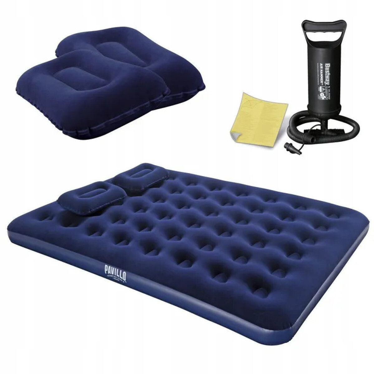 Υπέρδιπλο Φουσκωτό Στρώμα Ύπνου Bestway Βελούδινο με Μαξιλάρια και Τρόμπα - Για Εσωτερικό - Εξωτερικό Χώρο - Camping - 203x152x22εκ Υπέρδιπλο Φουσκωτό Στρώμα Ύπνου Bestway Βελούδινο με Μαξιλάρια και Τρόμπα - Για Εσωτερικό - Εξωτερικό Χώρο - Camping - 203x152x22εκ