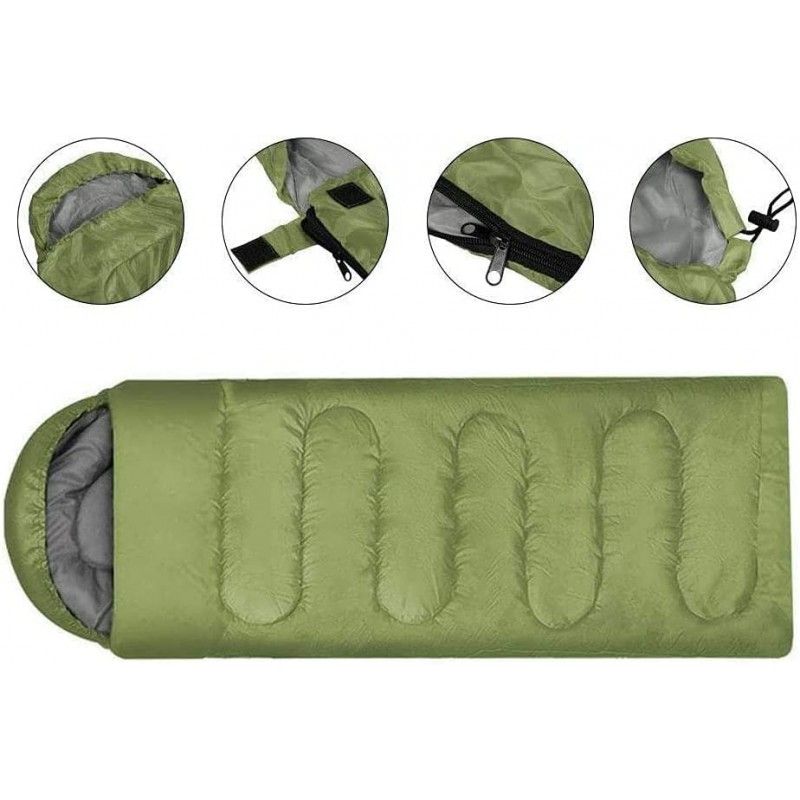 Υπνόσακος Μονός 2 Εποχών με Κουκούλα 180x30x75cm Λαδί Υπνόσακος Μονός 2 Εποχών με Κουκούλα 180x30x75cm Λαδί