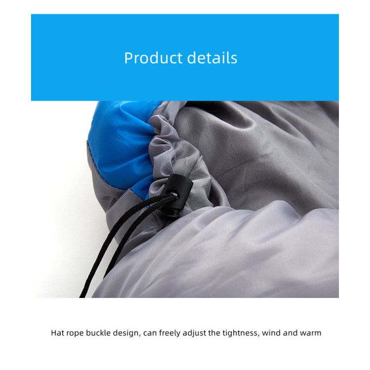 Υπνόσακος Μονός 2 Εποχών με Κουκούλα 180x30x75cm Μπλε Υπνόσακος Μονός 2 Εποχών με Κουκούλα 180x30x75cm Μπλε