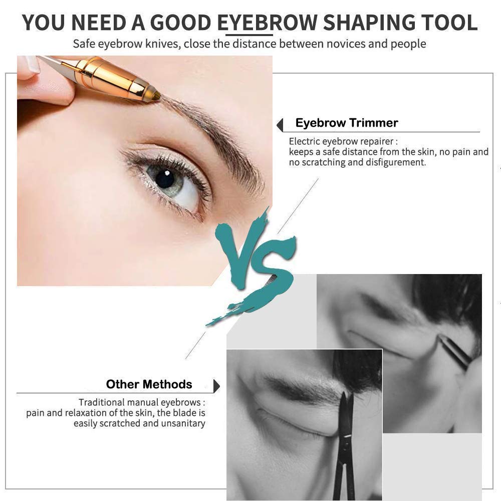 Υποαλλεργικό Eyebrows Hair Remover Αποτριχωτικό Φρυδιών για Όλους τους Τύπους Δέρματος USB Επαναφορτιζόμενο Υποαλλεργικό Eyebrows Hair Remover Αποτριχωτικό Φρυδιών για Όλους τους Τύπους Δέρματος USB Επαναφορτιζόμενο