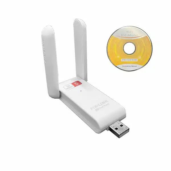 USB Αναμεταδότης Wifi με Διπλή Κεραία- WiFi Repeater-LAN Wireless Adapter 2.4GHz 300Mbps & 5GHz 866Mbps USB Αναμεταδότης Wifi με Διπλή Κεραία- WiFi Repeater-LAN Wireless Adapter 2.4GHz 300Mbps & 5GHz 866Mbps