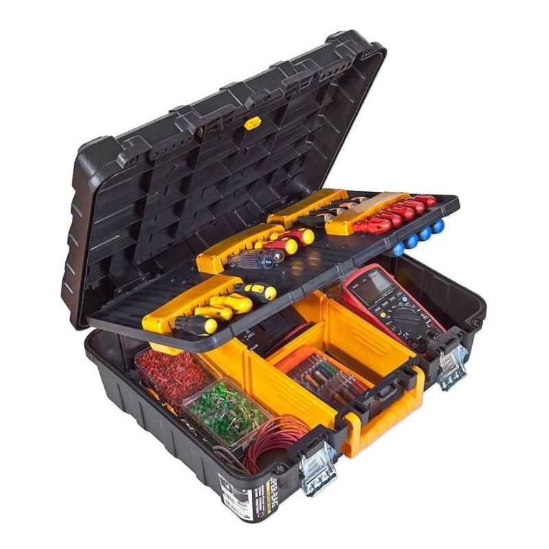 Βαλίτσα Εργαλειοθήκη με Μεταλλικά Κουμπώματα και Θήκες Super-Bag 19″ 48×39.8×18εκ Βαλίτσα Εργαλειοθήκη με Μεταλλικά Κουμπώματα και Θήκες Super-Bag 19″ 48×39.8×18εκ