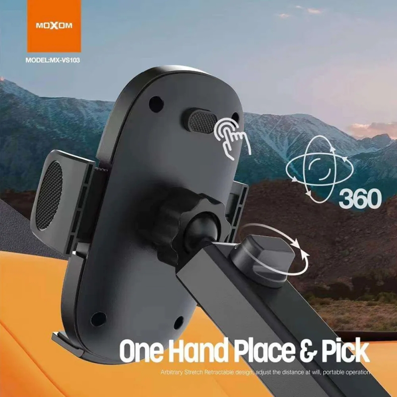 Βάση Κινητού Αυτοκινήτου 360° με Βεντούζα Moxom για Ταμπλό Βάση Κινητού Αυτοκινήτου 360° με Βεντούζα Moxom για Ταμπλό