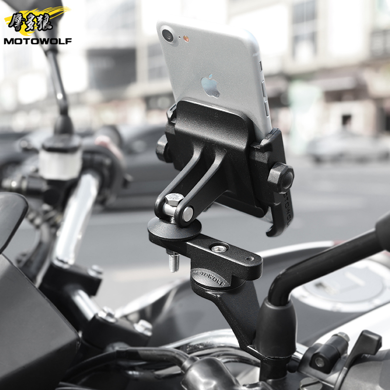 Βάση Κινητού για Καθρέπτη Μοτοσυκλέτας με Κλιπ - MOTOWOLF Βάση Κινητού για Καθρέπτη Μοτοσυκλέτας με Κλιπ - MOTOWOLF