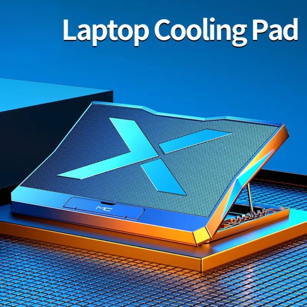 Βάση Laptop Cooling Pad με 6 Ανεμιστήρες Ψύξης έως 18 Βάση Laptop Cooling Pad με 6 Ανεμιστήρες Ψύξης έως 18