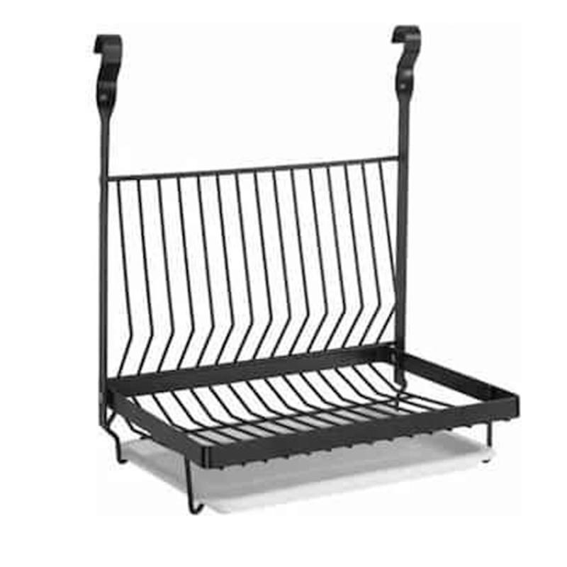 Βάση Οργάνωσης Κουζίνας Σετ Επιτοίχια Ράφια με Γάντζους σε Ράγα Μεταλλική 119x24x38cm Μαύρα Βάση Οργάνωσης Κουζίνας Σετ Επιτοίχια Ράφια με Γάντζους σε Ράγα Μεταλλική 119x24x38cm Μαύρα